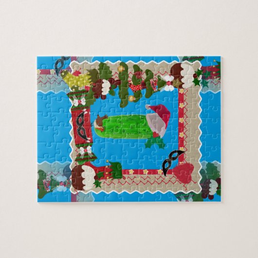 Puzzle cornichon de Noël (Horizontal)