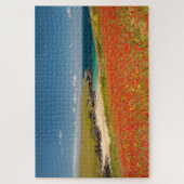 Puzzle Cornish Coastal Poppy Fields (Vertical)