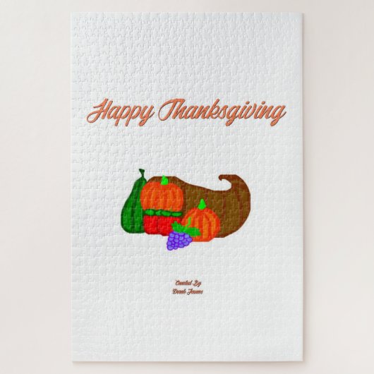 Puzzle Cornucopia de Thanksgiving 20" X 30" (Vertical)