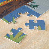 Puzzle Cornwall aller en train (Côté)