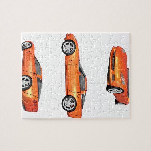 Puzzle Corvette orange : (Horizontal)