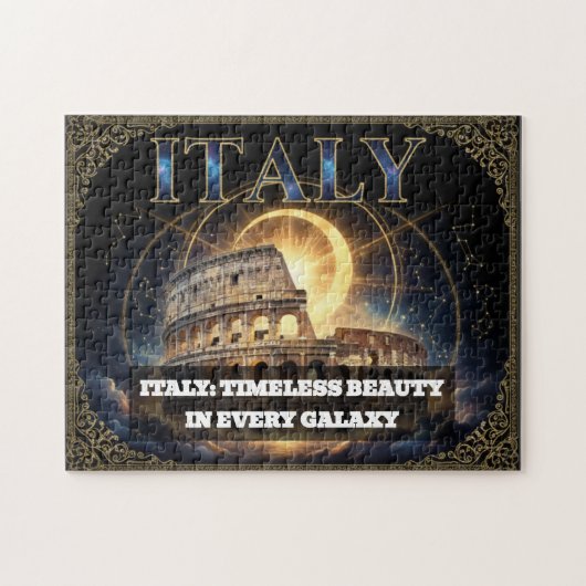 Puzzle Cosmic Italy Roman Colosseum Celestial Art (Horizontal)