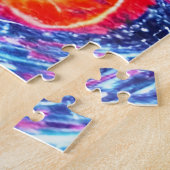 Puzzle Cosmic Orange Rouge et Bleu Dimensionner Espace ex (Côté)