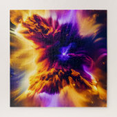 Puzzle Cosmic Purple Bleu Rouge Nebulae décor d'explosion (Vertical)