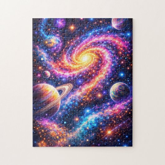 Puzzle Cosmic Radiance Galaxy (Vertical)