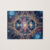 Puzzle Cosmic Sacred Geometry Galaxy Mandala Art (Horizontal)