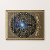 Puzzle Cosmic Serenity Meditation – Galaxy Mandala (Horizontal)