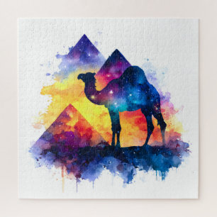 Puzzle Cosmic Starry Nuit Camel égyptien Paysage