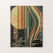 Puzzle Cosmic Surf Rétro Vague • Surf Vintage Coucher de (Vertical)