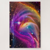 Puzzle Cosmic Swirling Indigo Event in Universe (Vertical)