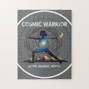 Puzzle Cosmic Yoga Warrior Galaxie Body Pose