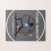 Puzzle Cosmic Yoga Warrior | Galaxy Body Pose (Horizontal)