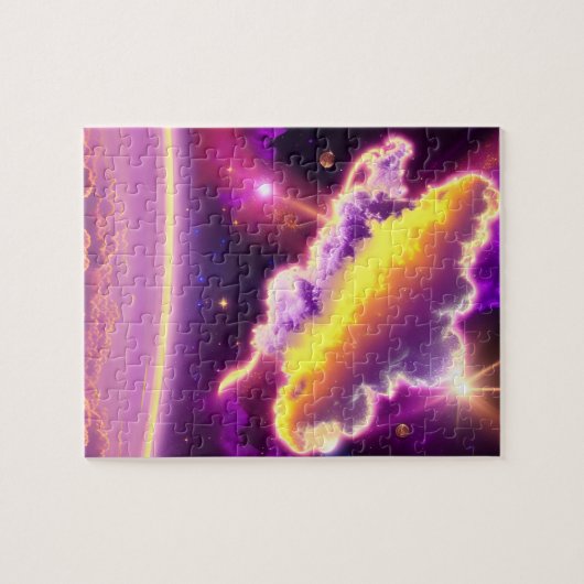 Puzzle Cosmologique Jaune Violet Nuage Zap Atmosphère spa (Horizontal)