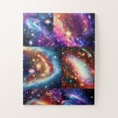Puzzle Cosmos brillants ciel nocturne et planète étoiles  (Vertical)
