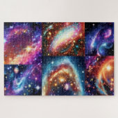 Puzzle Cosmos Ciel Spatial Ciel Violet Fragmenté (Horizontal)