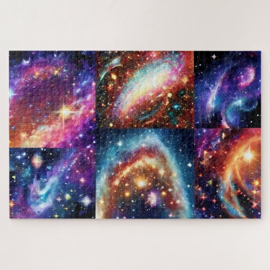 Puzzle Cosmos Ciel Spatial Ciel Violet Fragmenté (Horizontal)