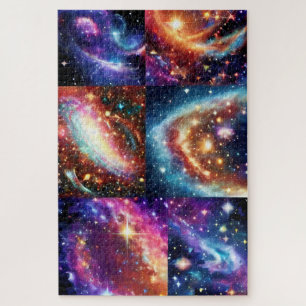 Puzzle Cosmos Ciel Spatial Ciel Violet Fragmenté