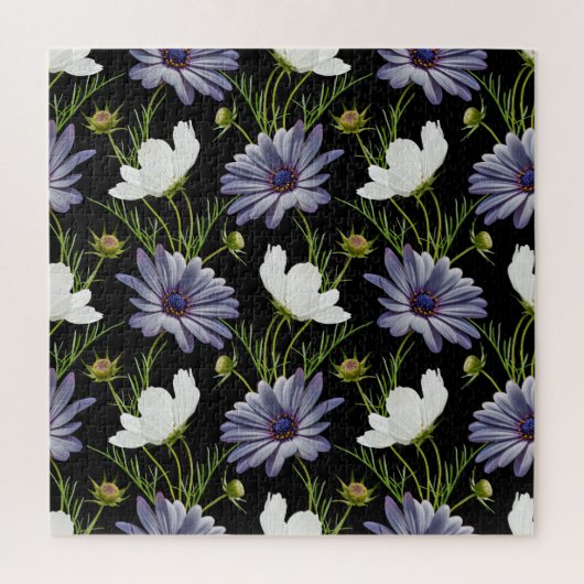 Puzzle Cosmos Daisy Floral Collage sans fil (Vertical)