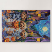 Puzzle Costume Halloween Cockapoo Dogs Trick or Treating (Horizontal)