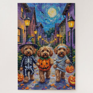 Puzzle Costume Halloween Cockapoo Dogs Trick or Treating