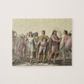 Puzzle Costumes des Mexicains (gravure de couleur) (Horizontal)