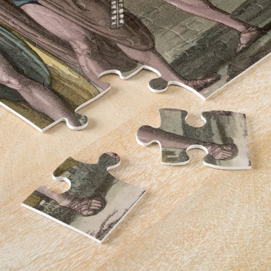 Puzzle Costumes des Mexicains (gravure de couleur) (Côté)