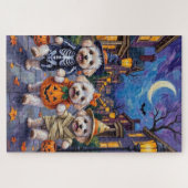 Puzzle Costumes d'Halloween Bichon Frise (Horizontal)