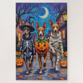 Puzzle Costumes d'Halloween de Basenji Dogs Trick or Trea (Vertical)
