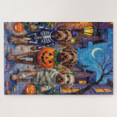 Puzzle Costumes d'Halloween griffon à pointes à poils dur (Horizontal)