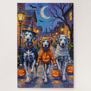 Puzzle Costumes d'Halloween pour chiens dalmatiens allant