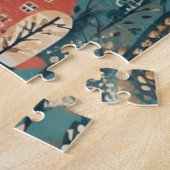 Puzzle Cosy Hygge Village Nordic Folk Art (Côté)