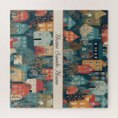 Puzzle Cosy Hygge Village Nordic Folk Art (Horizontal)