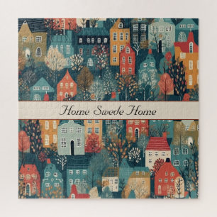 Puzzle Cosy Hygge Village Nordic Folk Art