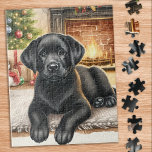 Puzzle Cosy Labrador Retriever Chien Christmas Puppy<br><div class="desc">Vous cherchez une activité ludique et engageante à partager avec votre famille cette saison des Fêtes? Ne cherchez pas plus loin que notre collection de puzzle avec des Labrador Retrievers ludiques! En tant qu'amoureux des chiens, vous adorerez la variété de modèles que nous offrons, y compris les chiots mignons et...</div>