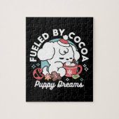 Puzzle Cosy Puppy Dreams - Chocolat chaud et Noël (Vertical)