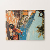 Puzzle Côte d'Amalfi de Capri Italie Vintage (Horizontal)