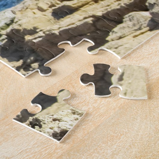 Puzzle Côte rocheuse de Cavo Greko Chypre. (Côté)