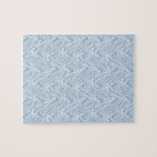 Puzzle Coton Bonbons Bleu Abstrait (Horizontal)