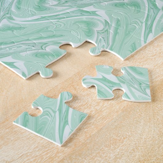 Puzzle Coton Candy Vert Abstrait (Côté)