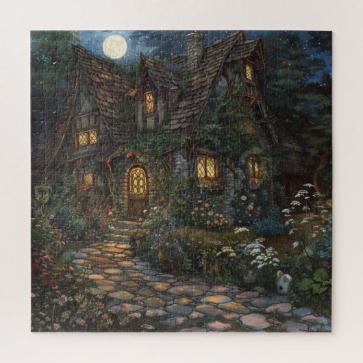 Puzzle Cottage enchanté (Vertical)