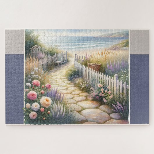 Puzzle Cottage Garden Path to the Sea (Horizontal)