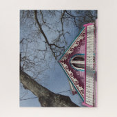 Puzzle Cottage rose Ciel dramatique - Vignoble de Martha (Vertical)