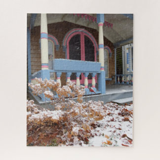 Puzzle Cottage victorien à neige - Vignoble de Martha