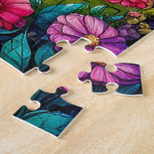 Puzzle Cottage Whimsical Avec Jardin Fleur Vibrant (Côté)