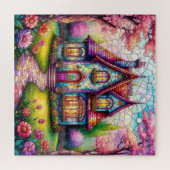 Puzzle Cottage Whimsical Avec Jardin Fleur Vibrant (Horizontal)