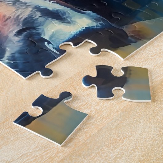 Puzzle Couchage des Malinois belges colorés (Côté)