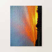 Puzzle Coucher De Soleil À La Ferme (Vertical)