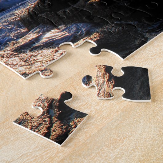 Puzzle 'Coucher de soleil à l'école' (Côté)