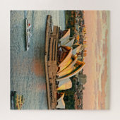 Puzzle Coucher de soleil à l'Opéra de Sydney - 20x20 - 67 (Horizontal)
