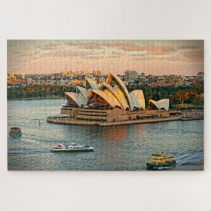 Puzzle Coucher de soleil à l'Opéra de Sydney - 20x30 - 10